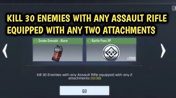KILL 30 ENEMIES WITH ANY ASSAULT RIFLE EQUIPPED WITH ANY TWO ATTACHMENTS RIFLE STREAMROLLER