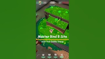 Master Bind B Site with this Gekko lineup #valorant #valorantlineups #lineupguru #shorts