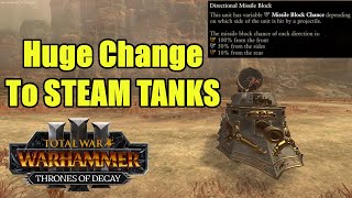 Steam Tanks Have Been HEAVILY Reworked - Update 5.0 - Thrones of Decay - Total War Warhammer 3