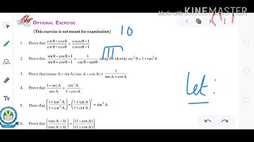 10 th Trigonometry [optional exercise]
