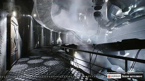 Beneos Battlemaps: SciFi City: Industrial Underground 5 - SCENERY [Pen & Paper Animated Battlemap]