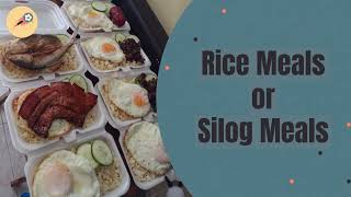 Rice/Silog Meals, Snacks/Pulutan & Refreshments