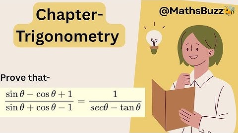Prove that-  Sinθ-cosθ+1/sinθ+cosθ-1 =1/secθ-tanθ..........#mathsolutions #boardexam #class10maths