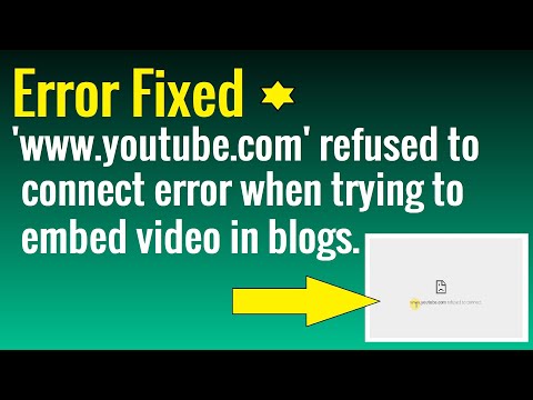 Error fixed 'www.youtube.com