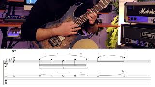 SWEEP PICKING + TAPPING Combined - Licks & Techniques Ep. 5 - RICCARDO GIOGGI - Guitar Lesson