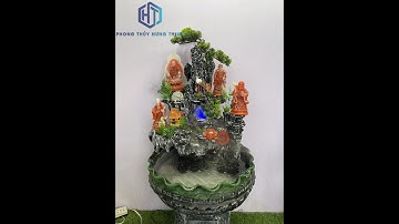 Thác nước phong thủy Phúc Lộc Thọ , ông Di Lạc , cóc ngậm tiền.