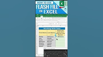 Flash Fill- Excel tips & Tricks ✅ #shorts