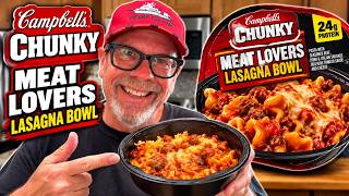 Campbell’s Chunky Meat Lovers Lasagna Bowl Review — Is It Actually Good? | JKMCraveTV