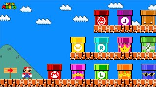 Mario Collect Custom Pipe all Character in Super Mario Bros.?