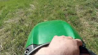 driving around on lawnmower #johndeere!!!