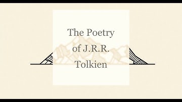 The Poetry of J.R.R. Tolkien
