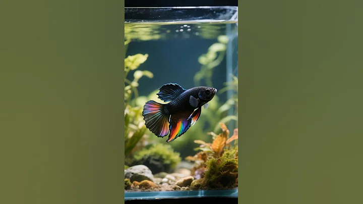Watch the video about Black rainbow betta fish #bettafish #fish #siamese