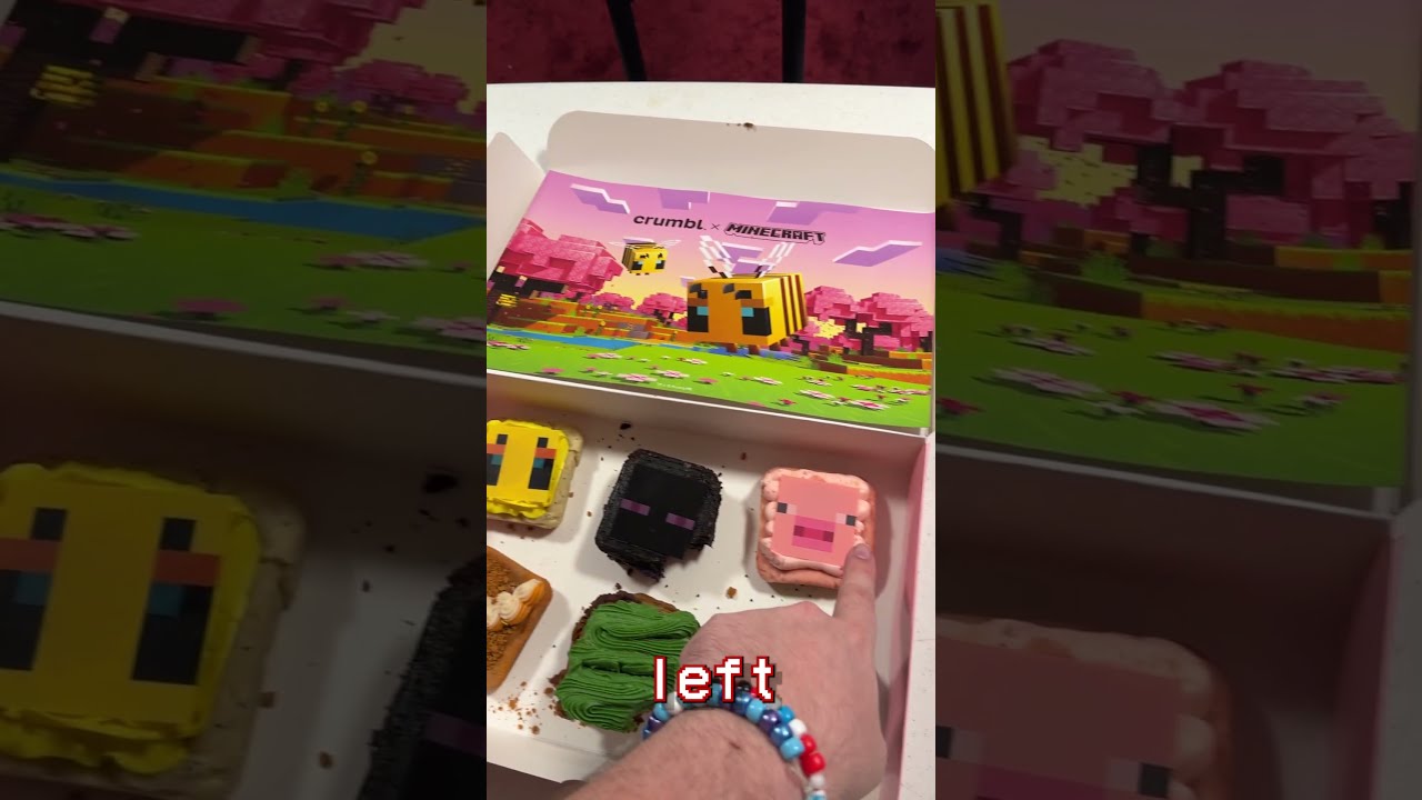 I tried the Minecraft cookies #minecraft