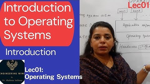 Lec01: Introduction to Operating Systems