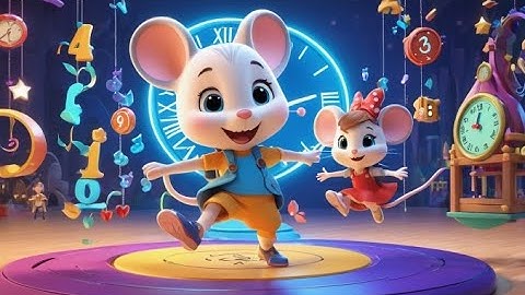 Tick Tock Mouse Time | Clock Learning Song for Toddlers | Fun Time-Telling Nursery Rhyme