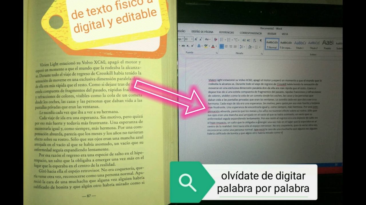 Convertir Imagen Escaneada A Texto Editable De Fisico A Digital Y 