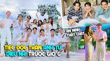 Diệu Nhi -Anh Tú tổ chức tiệc độc thân trước giờ G, Trấn Thành cùng dàn sao đã có mặt