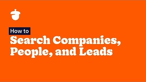 How to search companies, people, and leads in Nutshell