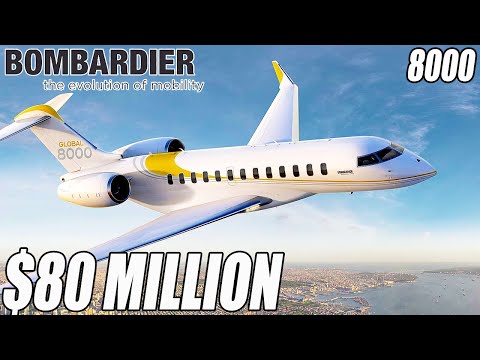 וִידֵאוֹ: כמה עולה Bombardier Global 8000?