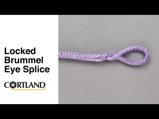 Locked Brummel Eye Splice Demonstration Locked Brummel Eye Splice Demonstration
