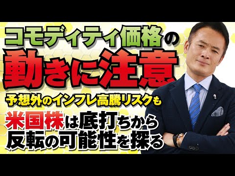 コモディティ価格の動きに注意！予想外のインフレ高騰リスクも！米国株は底打ちから反転の可能性を探る！
