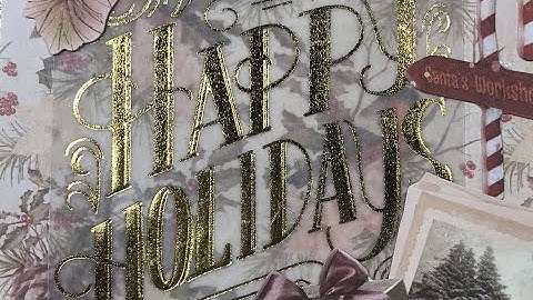 Making a quick christmas card using a luxe paper pad from the range