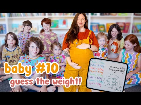 BABY NUMBER 10 - GUESSING THE WEIGHT | Mum of 9 w/ Twins & Triplets