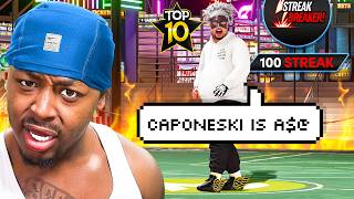 THE #1 RANKED PLAYER WAS TRASH TALKING ME SO I PULLED UP ON HIS 100 GAME STREAK...(CRAZY GAME)