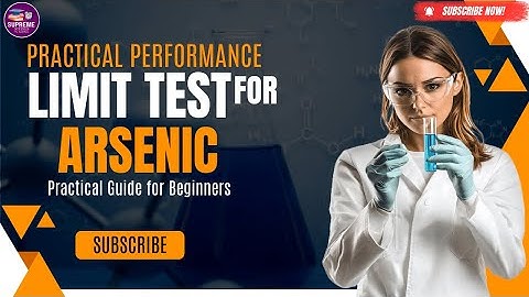 Limit Test of Arsenic: Practical Performance with gutzeit apparatus | #pharmacy #inorganicchemistry