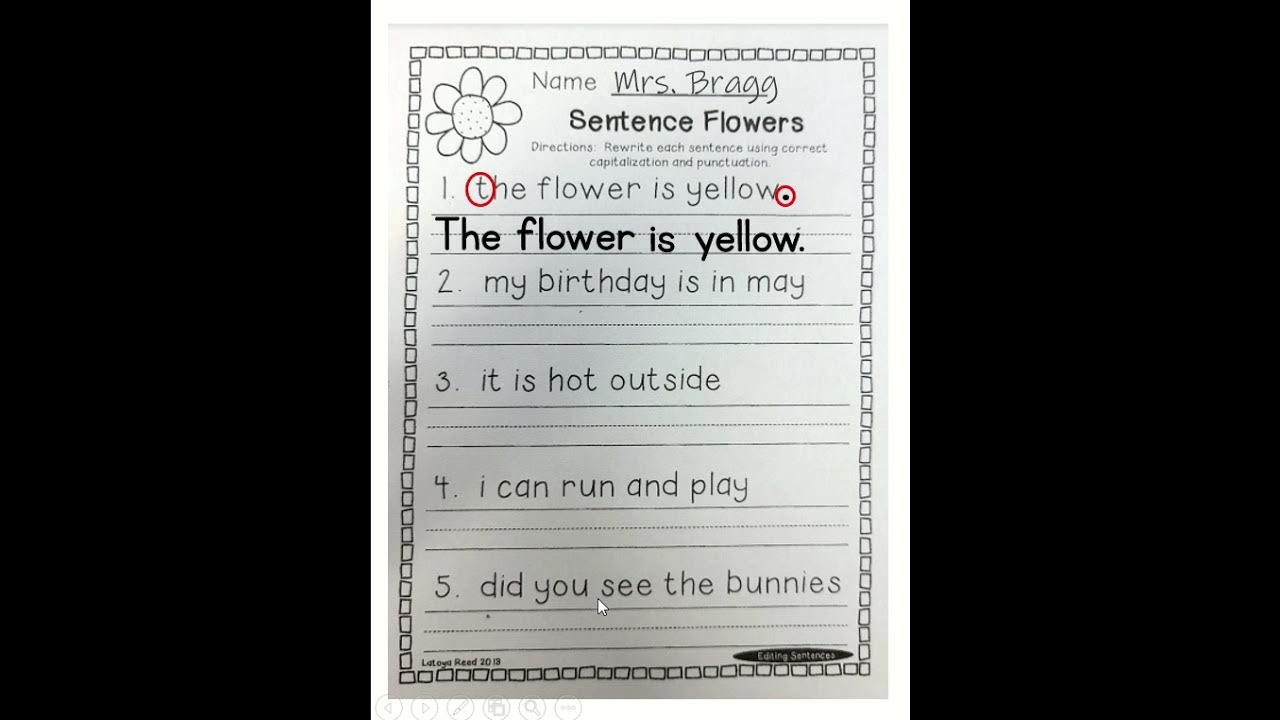 Sentence Flowers Spring Cleaning YouTube