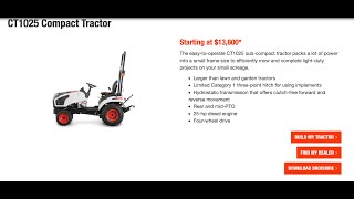 How much is the Bobcat CT1025?