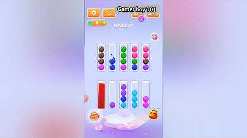 Drip sort puzzle game level 51 complete play , Gamer boy 101