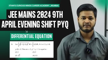 JEE Main 2024 9th April Evening Shift PYQ | Differential Equation #maths