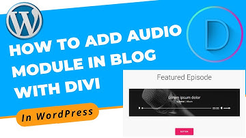 How to Add Audio Module in Blog With Divi in WordPress | Divi Page Builder Tutorial 2022