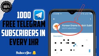 How To Increase Telegram Subscribers | Telegram Free Subscribers 2022 screenshot 3