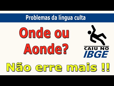 onde ou aonde, não erre mais!!