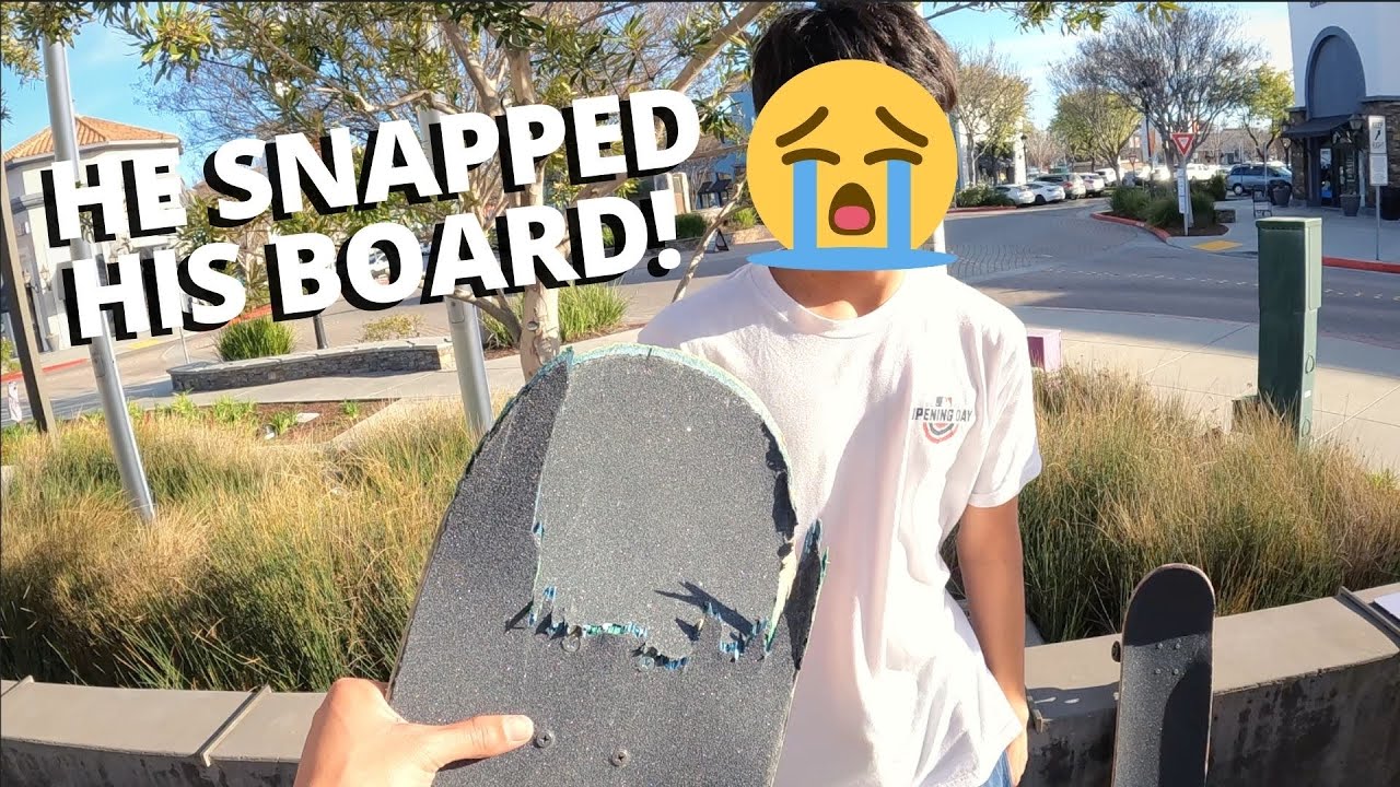 He SNAPPED His Board... So I Bought Him A New One! - YouTube