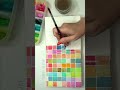 Trying to overcome #CreativeBlock by painting simple watercolor squares.
