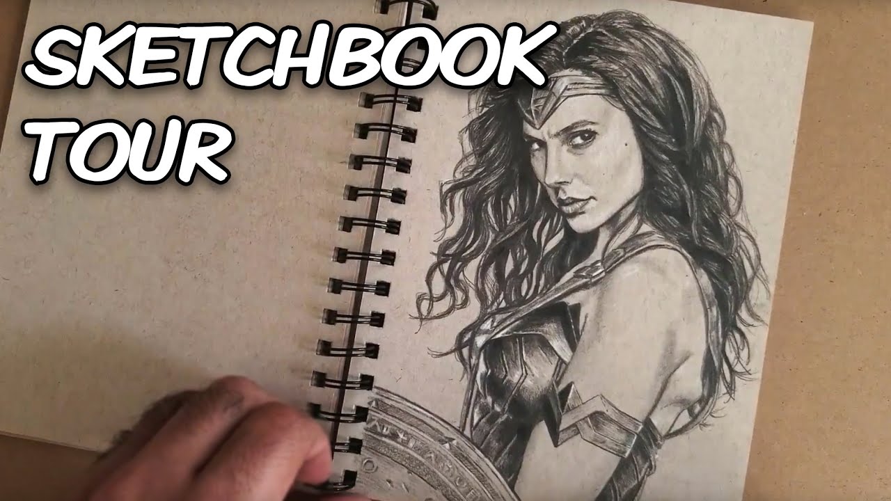 Sketchbook Tour of my Strathmore Toned Tan Sketchbook 