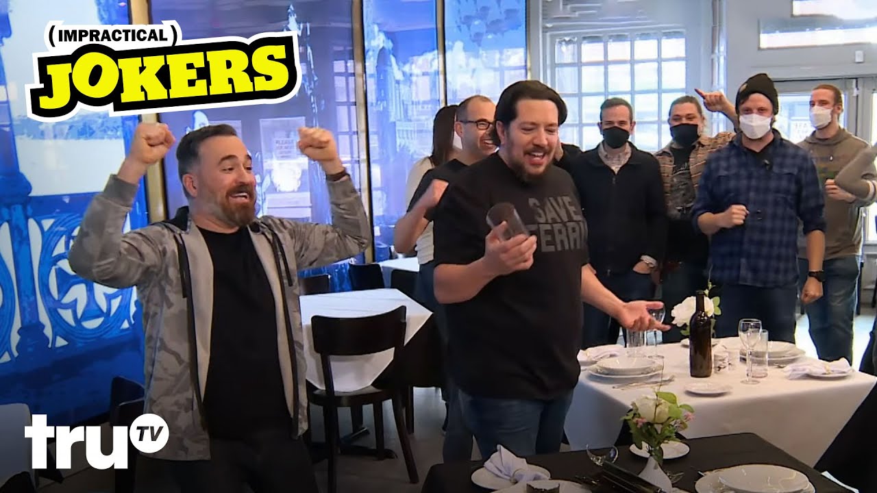 ⁣The Jokers Table Cloth Challenge (Clip) | Impractical Jokers | truTV