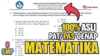 [100% Mirip] FULL BAHAS PAT/PAS GENAP MATEMATIKA KELAS 8 SMP‼️ screenshot 1