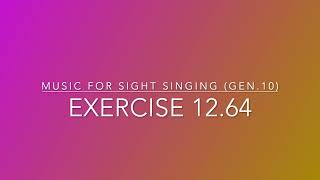Exercise 12.64 - Music for Sight Singing
