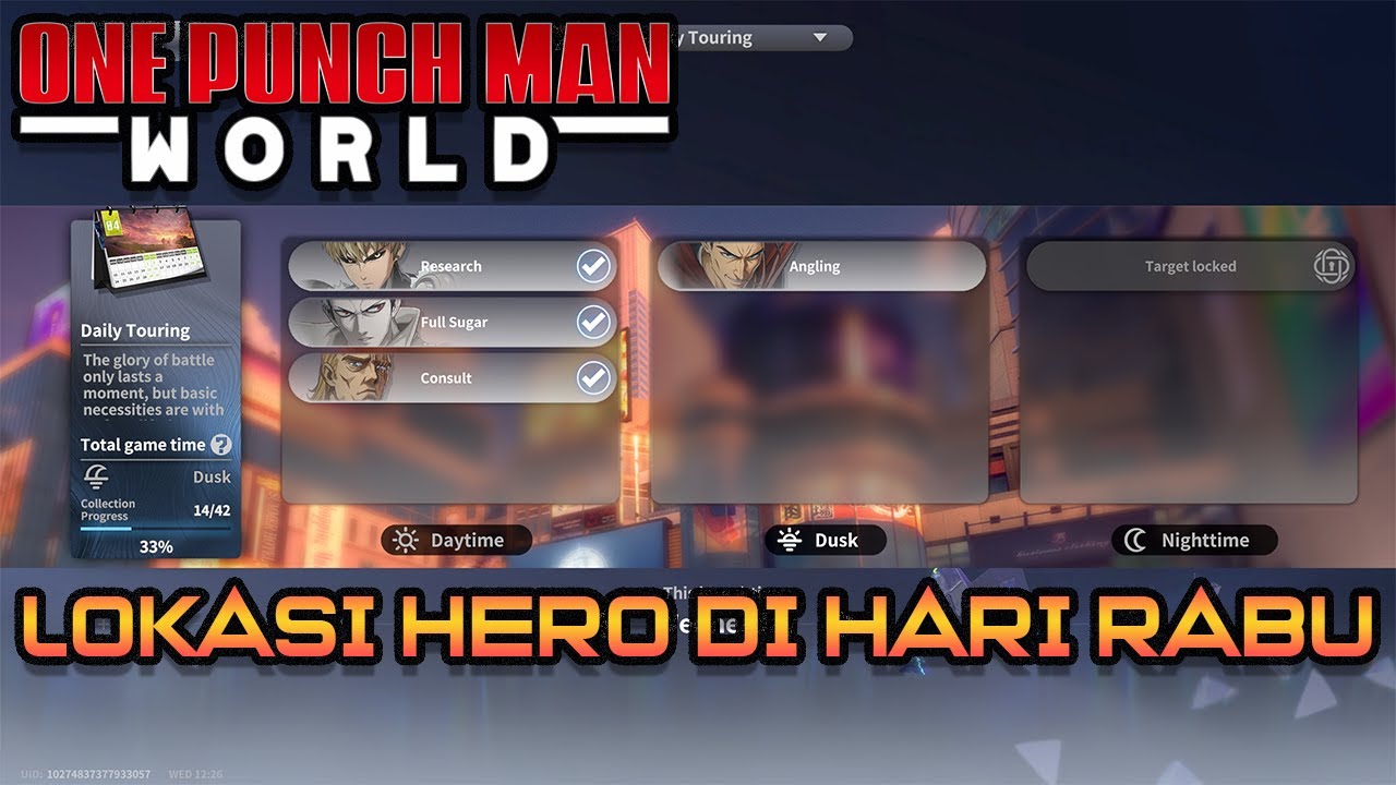 Wednesday Rabu LOKASI HERO DI HARI RABU/WEDNESDAY | ONE PUNCH MAN WORLD - YouTube