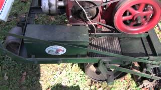 ANTIQUE POWER REEL MOWER CLOSEUP
