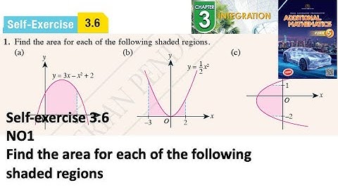Integration self-exercise 3.6 Q1 latihan kendiri 3.6 pengamiran form 5 add maths kssm spm