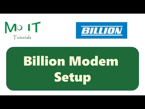 Setup Billion Triple WAN Modem with NBN in 2020