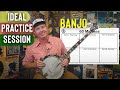 How to begin your banjo practice session warmup  more