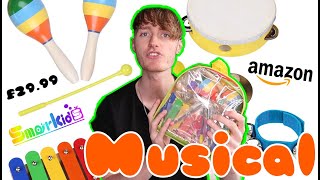 Review Smarkids Toddler Musical Instruments, Wooden Percussion Instruments Toys Set - Amazon