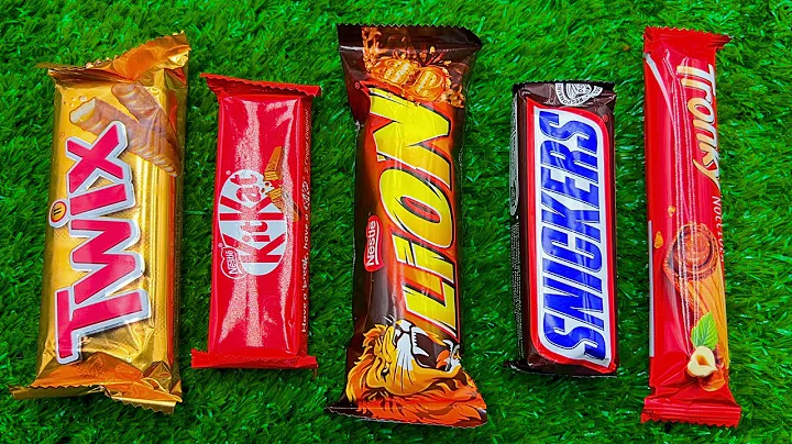 ASMR Most Popular Candys / some lots of colorful rainbow lollipop candy / unpacking chocolate eat