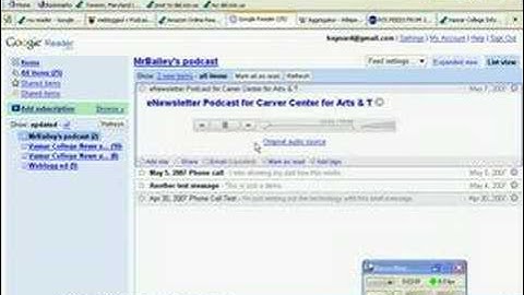 Using RSS Feeds & Google Reader